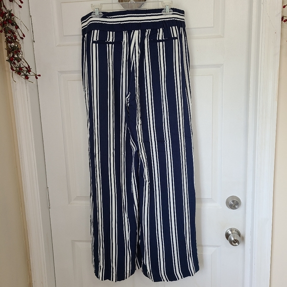 Adrienne Vittadina Woman's Boho Style Pants, Size: 10, Color: Blue and White - Picture 10 of 12